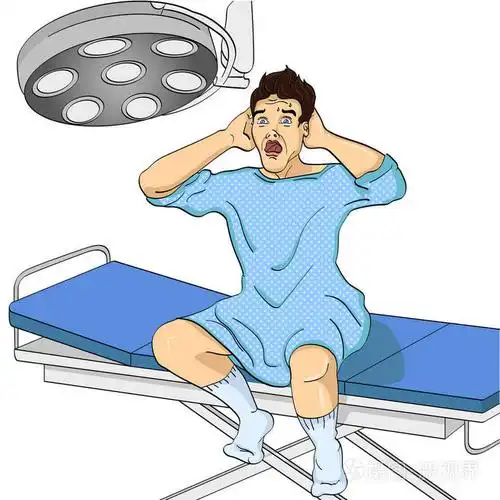 手术台上的那个人.医学主题, 模仿漫画风格.