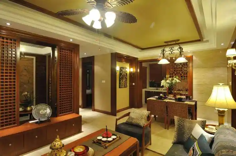 【高清】130平东南亚泰式风情3居室81欣赏|效果图|图片|大全_装修案例