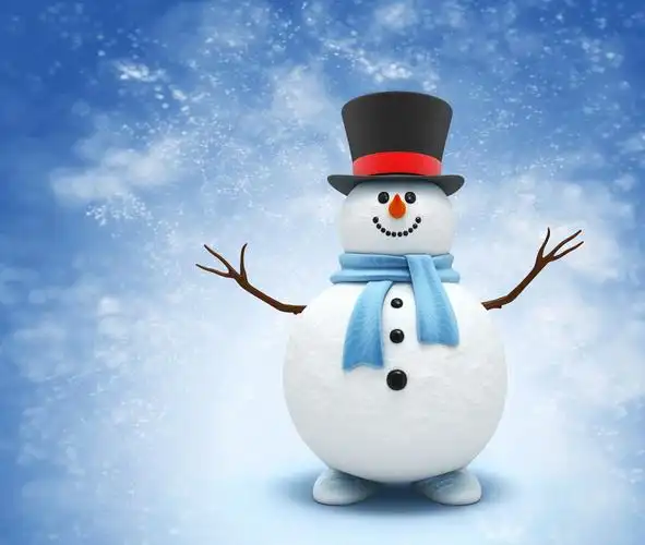 可爱的小雪人4096x2304分辨率查看