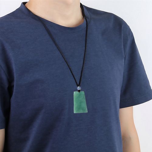 玉佩天然翡翠吊坠平安无事男士女款佩玉项链玉石玉牌颈饰