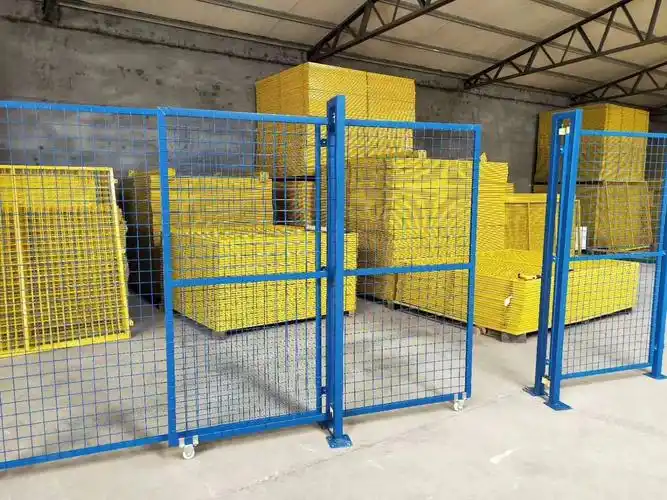 厂房移门现货 规格齐全厂家定做简易网格单双开护栏网隔离门