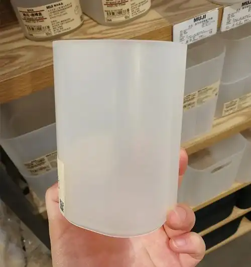 收纳日本无印良品muji眉笔笔筒化妆pp透明圆形笔筒