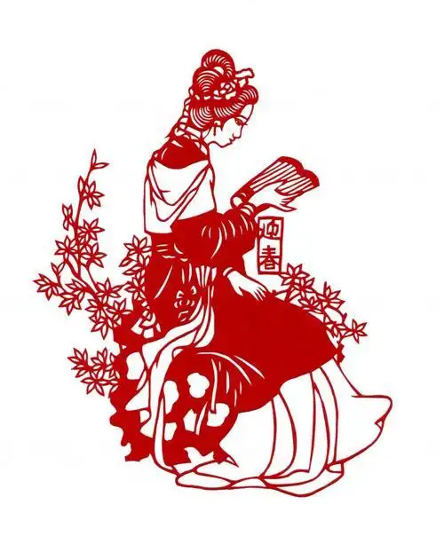 精美的红楼梦人物创意剪纸作品