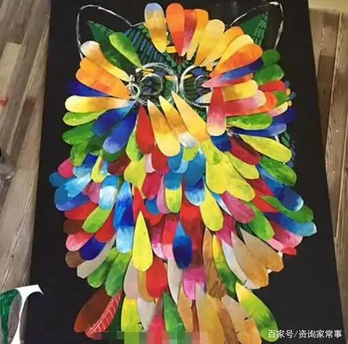 好看猫头鹰纸贴画制作方法图解教程