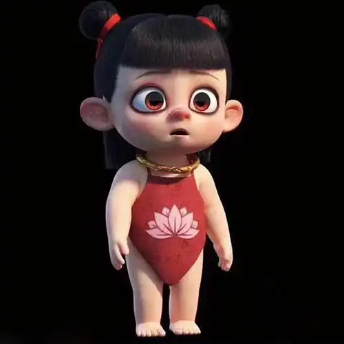 新生婴幼儿纯棉新生儿儿童红色刺绣护肚婴儿哪吒肚兜