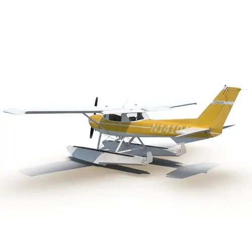 塞斯纳150水上飞机装配3 3d模型3d模型