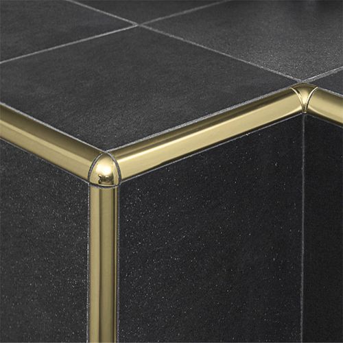 12mm 铝合金瓷砖阳角条阴角转角亮光堵头压边条转角件(5个包邮)