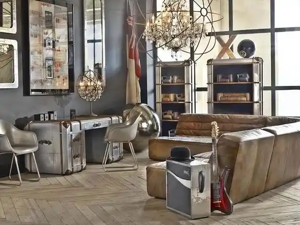 朋克(steampunk),其实在音乐啥的我们也经常能看到这个风格,那在装修