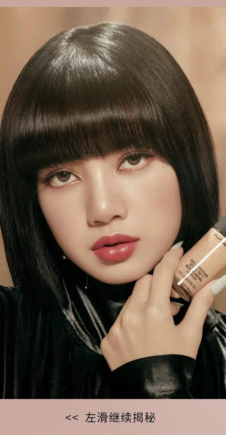 代言人lisa最新广告宣传图,人间芭比五官名不虚传