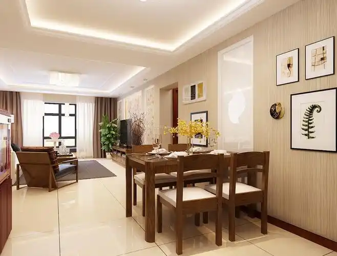 小型餐厅墙面装饰装修效果图片大全