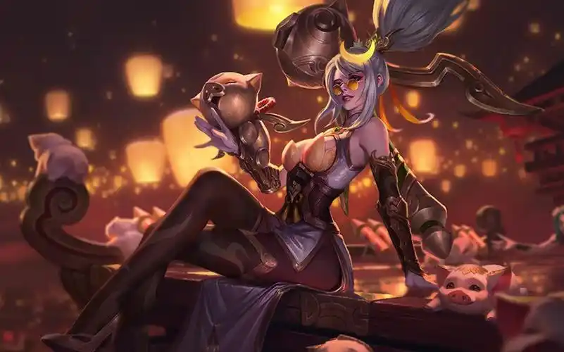 英雄联盟至臻薇恩神话级猪年限定皮肤预览