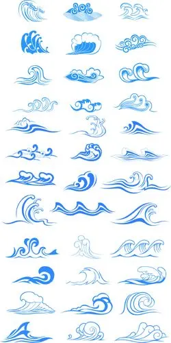 传统水纹波浪素材设计元素素材免费下载(图片编号:5098458)-六图网