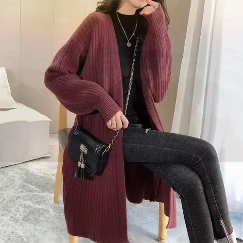 长款毛衣开衫新款2021爆款