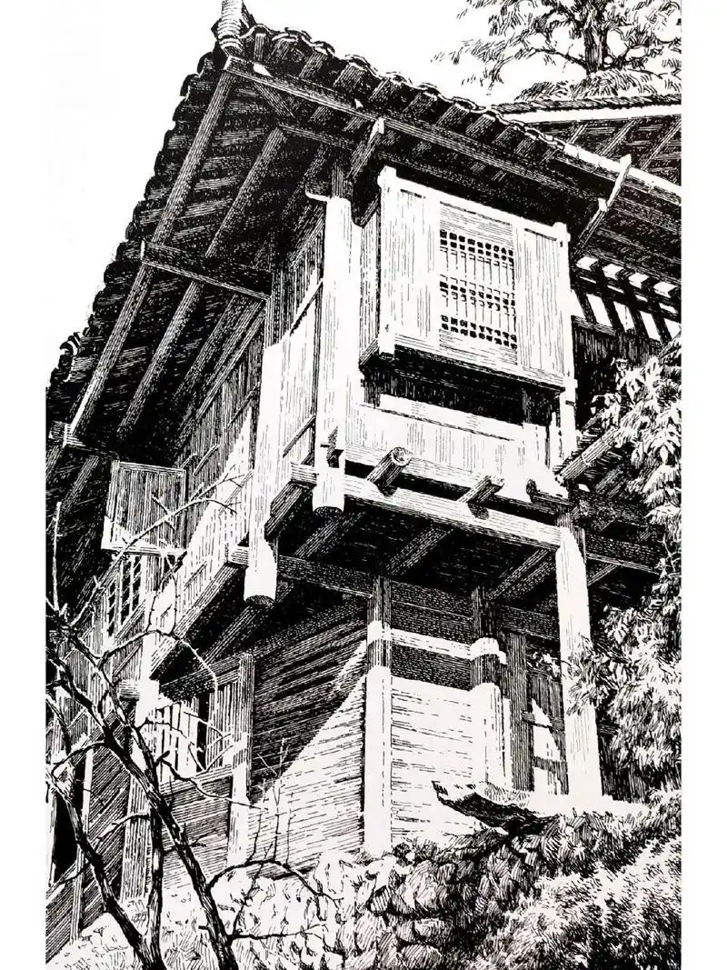 钢笔画大师鲁愚力的建筑画 整洁有序的笔触,超赞!