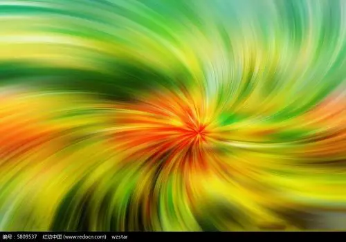 红黄绿旋转条纹模糊背景素材