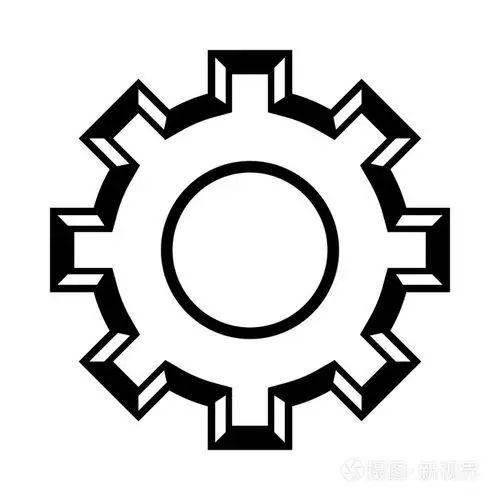 金属机齿轮矢量图标