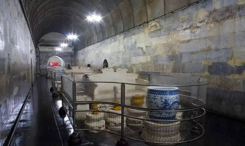 北京明定陵地宫武则天是在临终前才提出与高宗合葬乾陵要求的,之前并