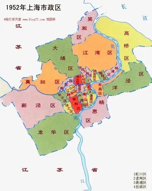 搜图123 元素 1952年 上海 市政区 地图 【本作品下载内容为: 上海