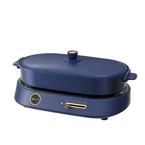 小熊(bear)电火锅多功能锅电烧烤锅料理锅烤肉锅家用电热火锅煎烤涮