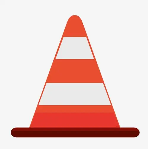 红色纹理安全标志卡通图标