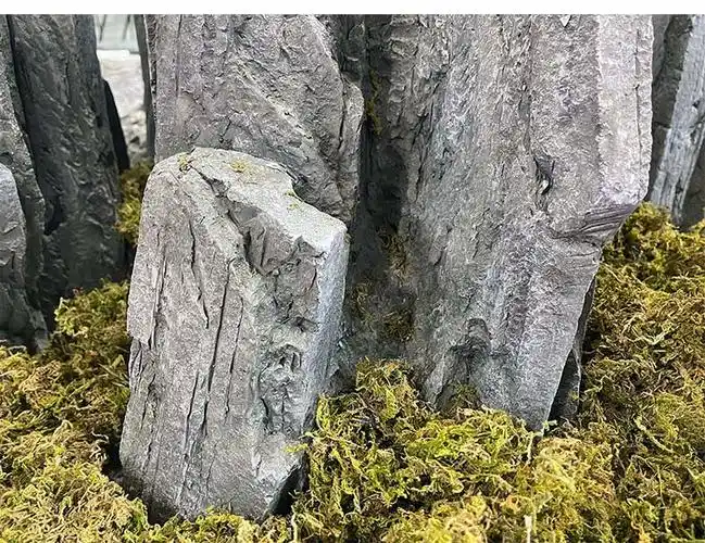 假山水泥 仿真造景石成品火山石户外假山石庭院微景观盆景摆件假斧劈