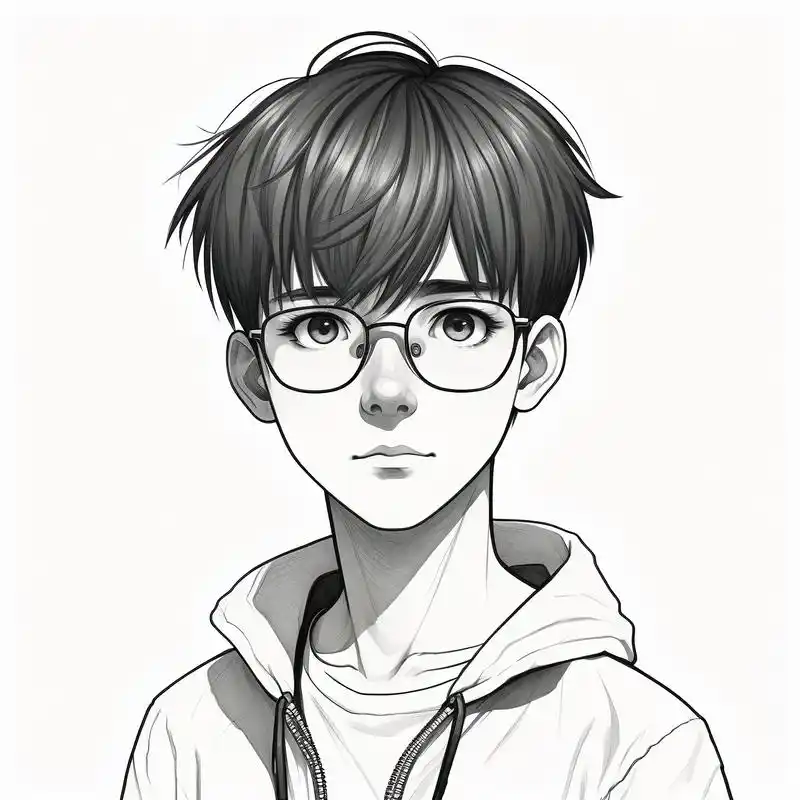 男生戴眼镜头像,氛围感拉满99