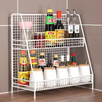 京选新物高品质厨房调料品置物架调味料调味品架子台面佐料油盐酱醋