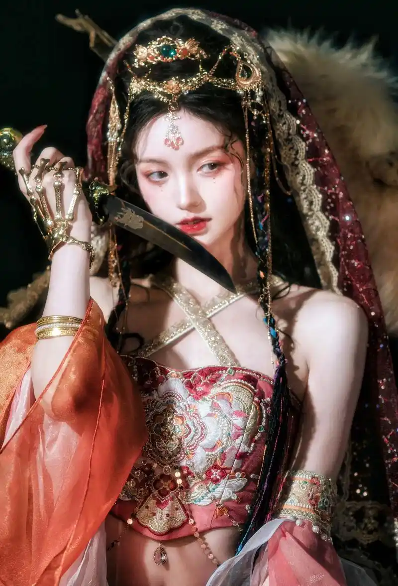 "葡萄美酒夜光杯" #西域舞姬 #异域风情 - 抖音