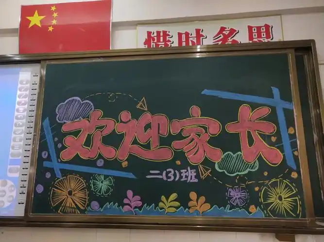 家长会黑板报欢迎家长黑板字
