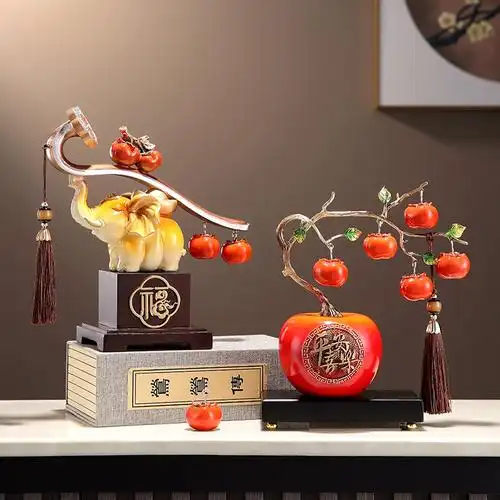 轻奢高档招财葫芦摆件客厅玄关电视柜装饰摆设乔迁新居礼品新中式