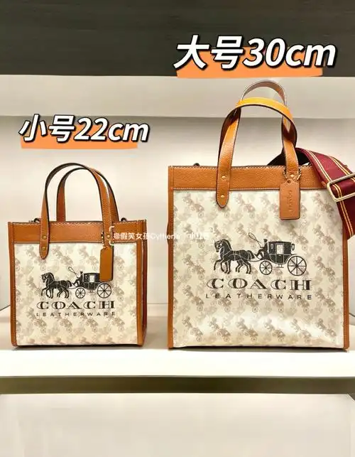 coach新款马车托特包22小号30大号