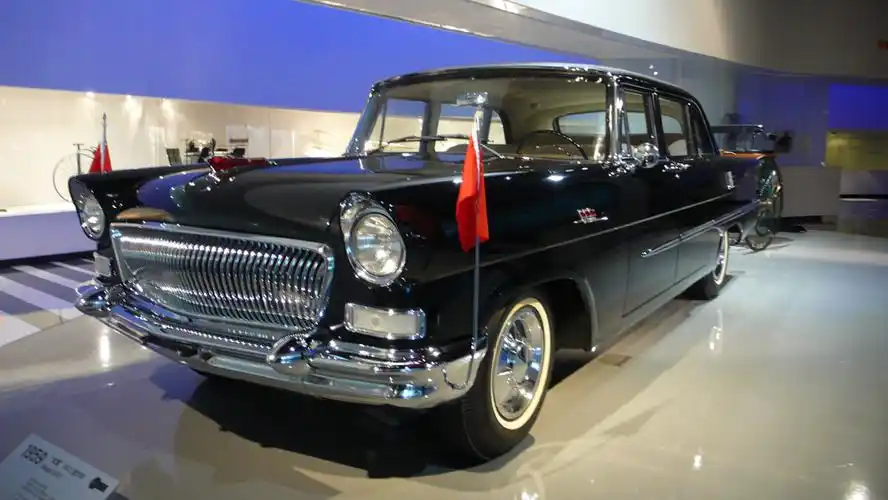 1959年出厂的中国红旗牌轿车,这是一辆检阅车40768