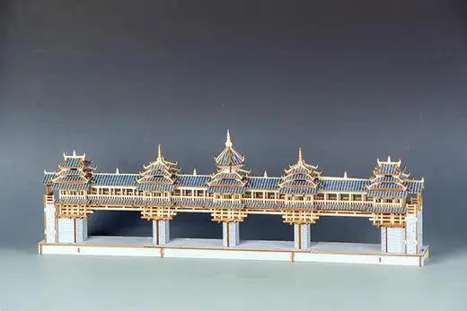 三江风雨桥木质立体拼