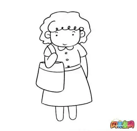 谢谢我的好妈妈简笔画