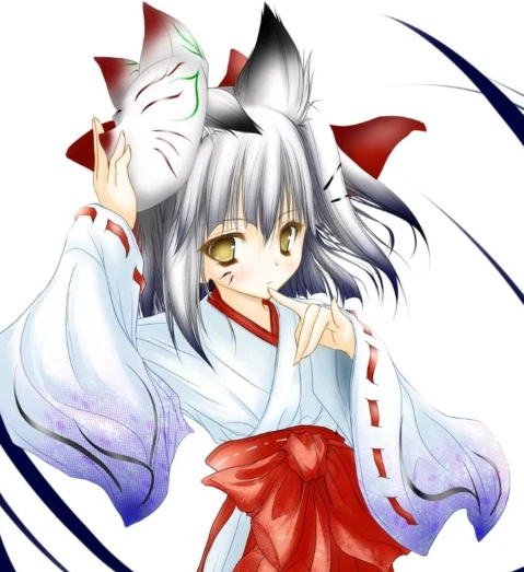 动漫面具少女,一个面具能够挡住你的容貌,却挡不住你的美丽