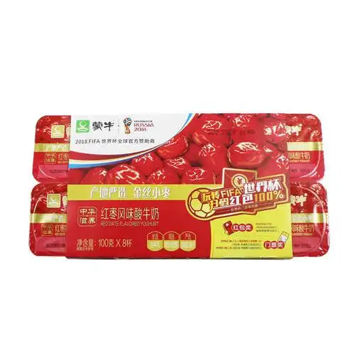 蒙牛红枣味酸奶100g8杯组