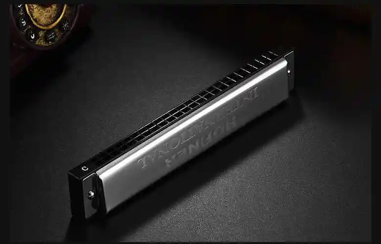 德国hohner 和莱24孔复音c调 高级演奏和来成人进阶口琴