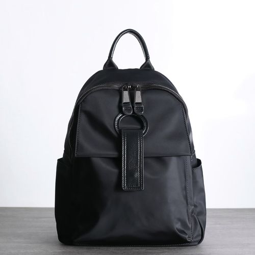 capella2023新款高级降落伞防水尼龙布双肩包大容量通勤简约背包 典雅