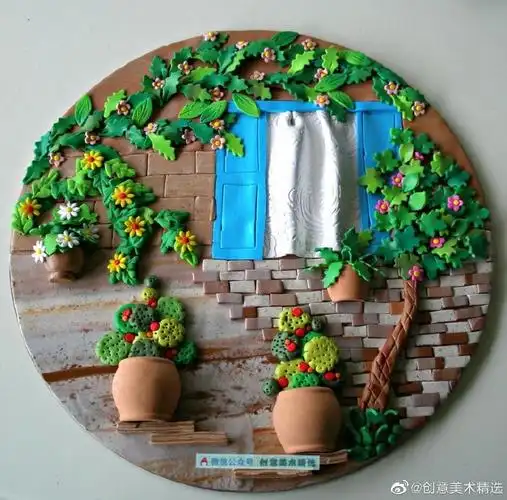 黏土##彩泥##手工##黏土画##装饰##超轻黏土##手绘##儿童创意美