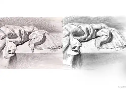 临摹布—素描材质质感练习