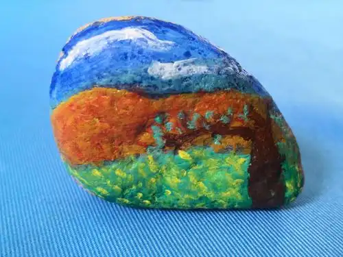 印象画室手工创作《石头画》作品欣赏