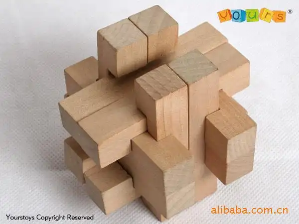 500人好评孔明锁十二姐妹解锁类木制成人益智玩具