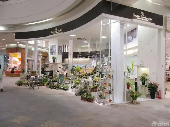 豪华高端鲜花店门头设计样板