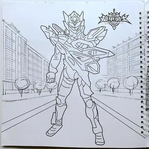 炎龙铠甲简笔画铠甲勇士