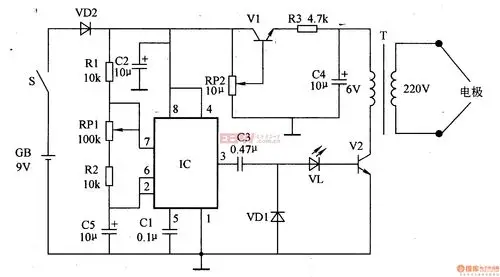 低频脉冲治疗仪 二-电工测试工具电路图-电子产品世界