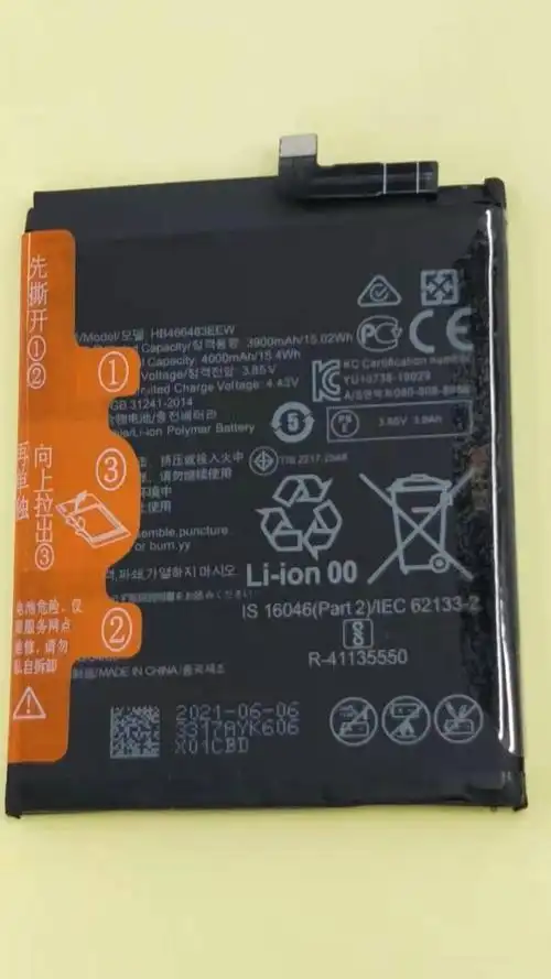 韩豹适用于华为nova7全新电池nova7sehb466483eew7pro30s荣耀30pr荣耀