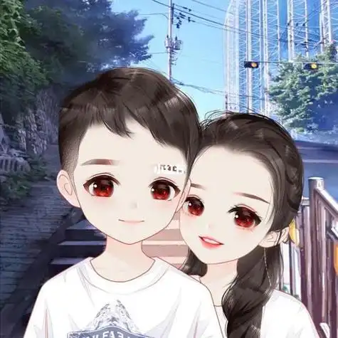 小甜筒手绘卡通情侣头像兄妹头像头像手绘情侣头像卡通卡通