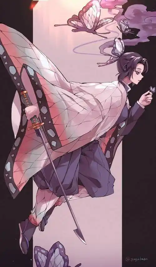 《鬼灭之刃》角色壁纸专题:蝴蝶忍_赏析_版权_留言