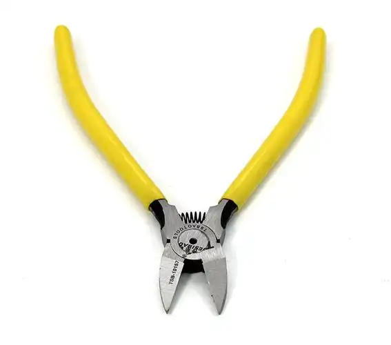 特斯豹斜嘴钳斜口钳水口钳多功能偏口钳子6寸 铁铜线剪电子钳进口