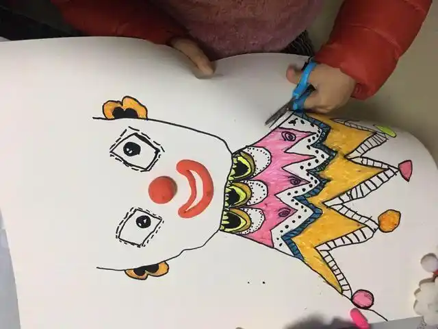 简单易学创意儿童画萌萌哒小丑幼儿园宝贝们快来一起画吧